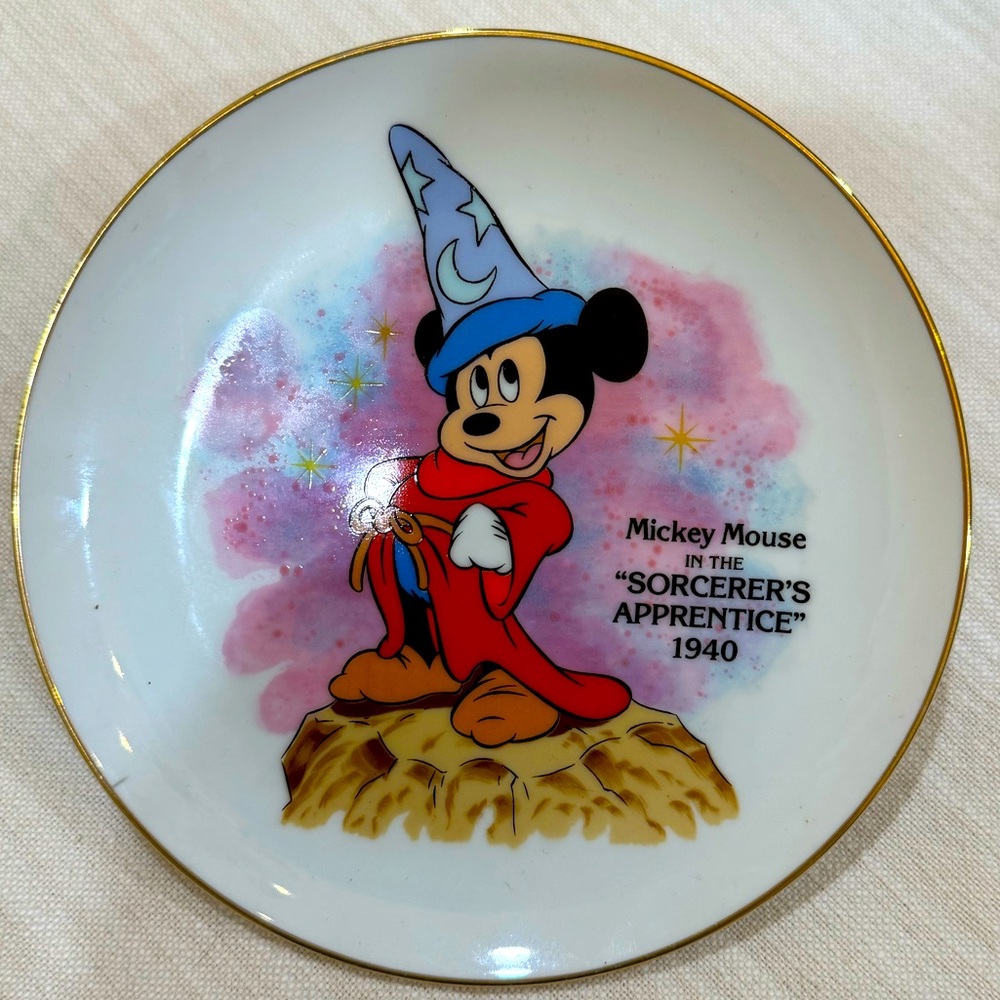 Disneys Fantasia Mickey 1940 plate